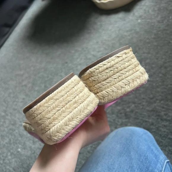 NWOT Schutz Corah Pink Slides Espadrilles, size 9.5 - Picture 5 of 6